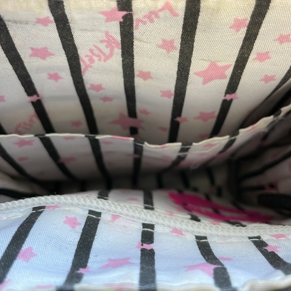 Luv Betsey Johnson Small Black with Lime Green Hearts
Backpack Purse. - Picture 9 of 10